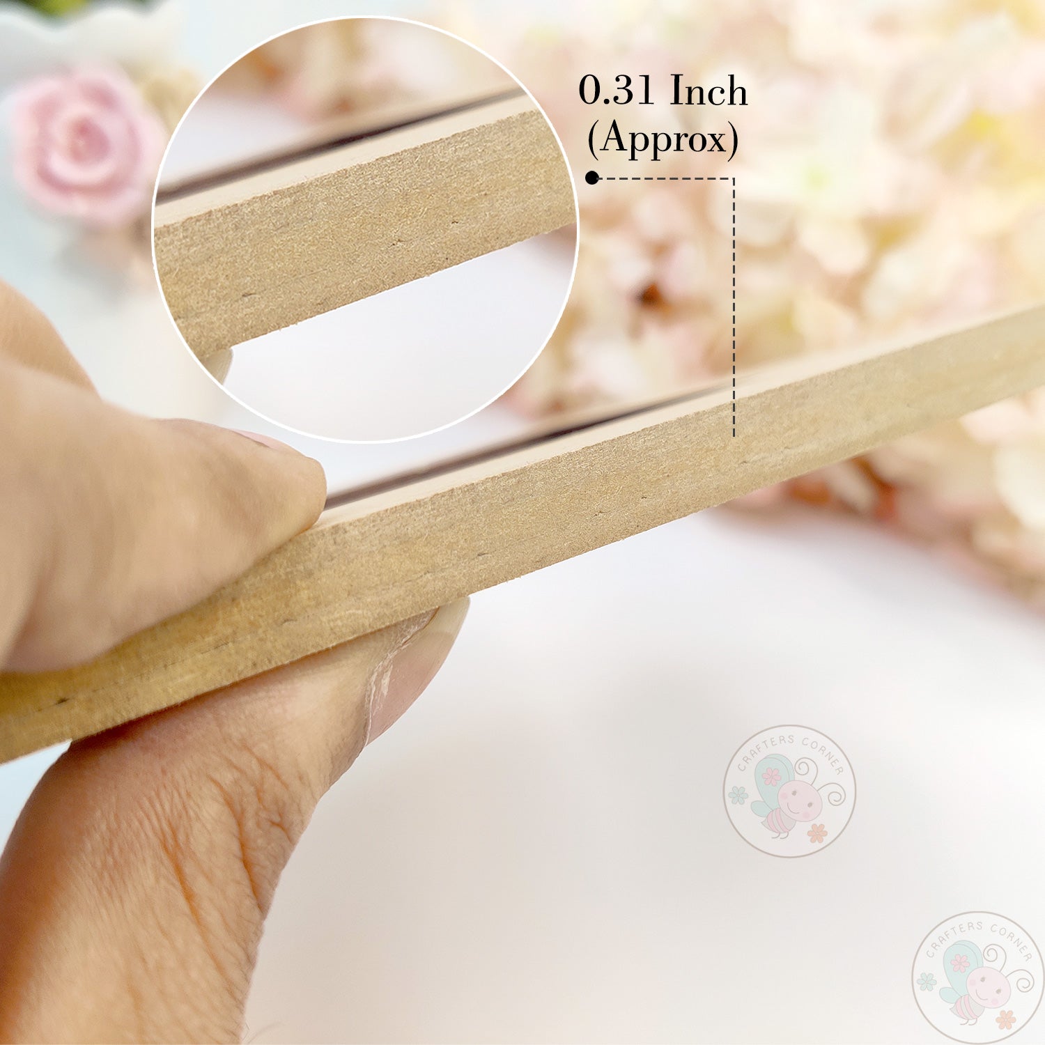 MDF Square Home Decor Mirror - Small