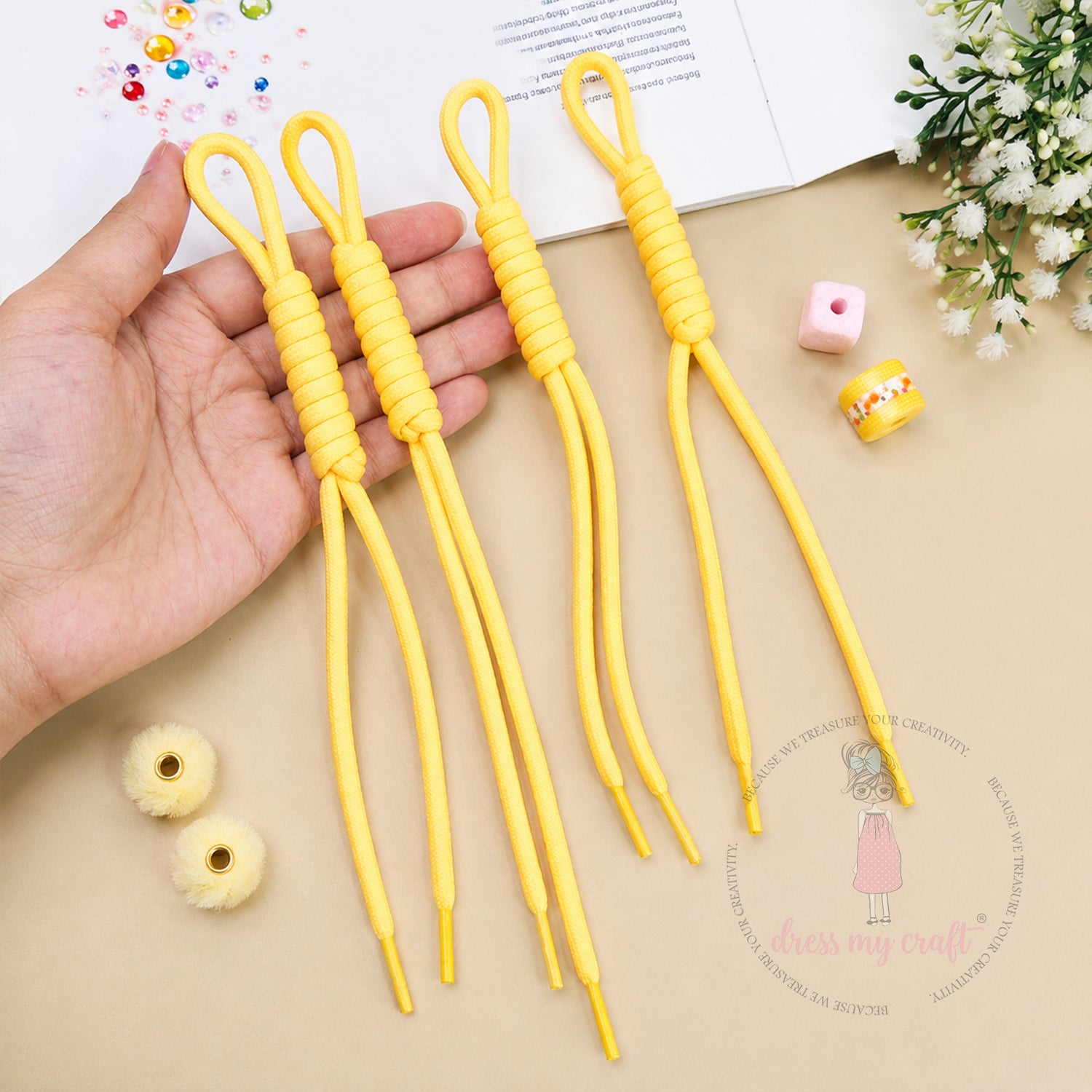 Braided Knot Rope - Butter Yellow