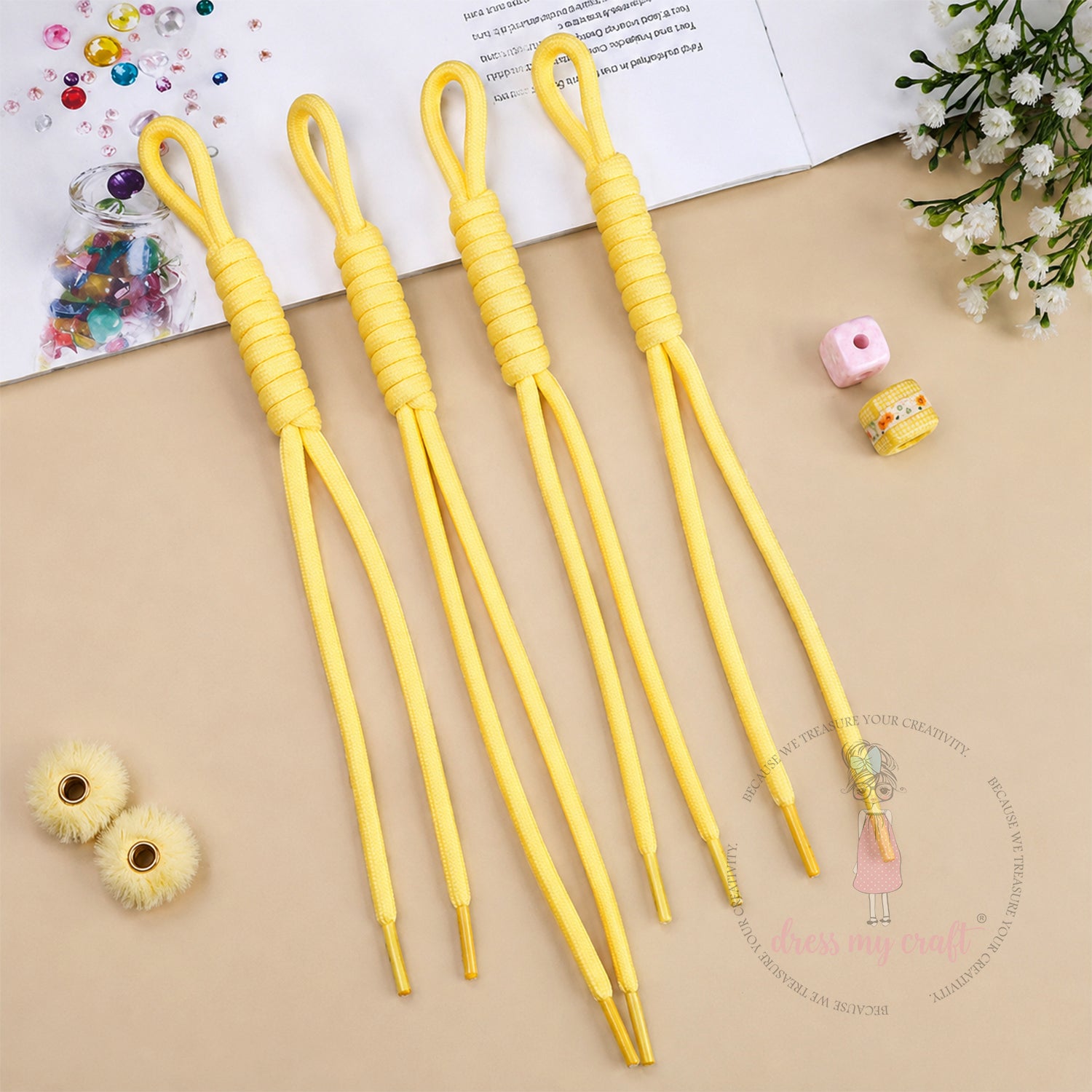Braided Knot Rope - Butter Yellow
