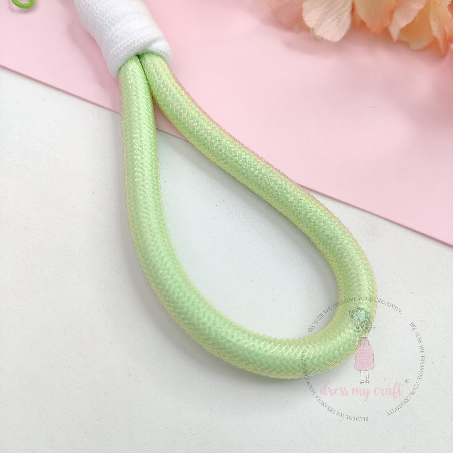 Braided Rope Keychains Pastel Mint Green - Vol 2