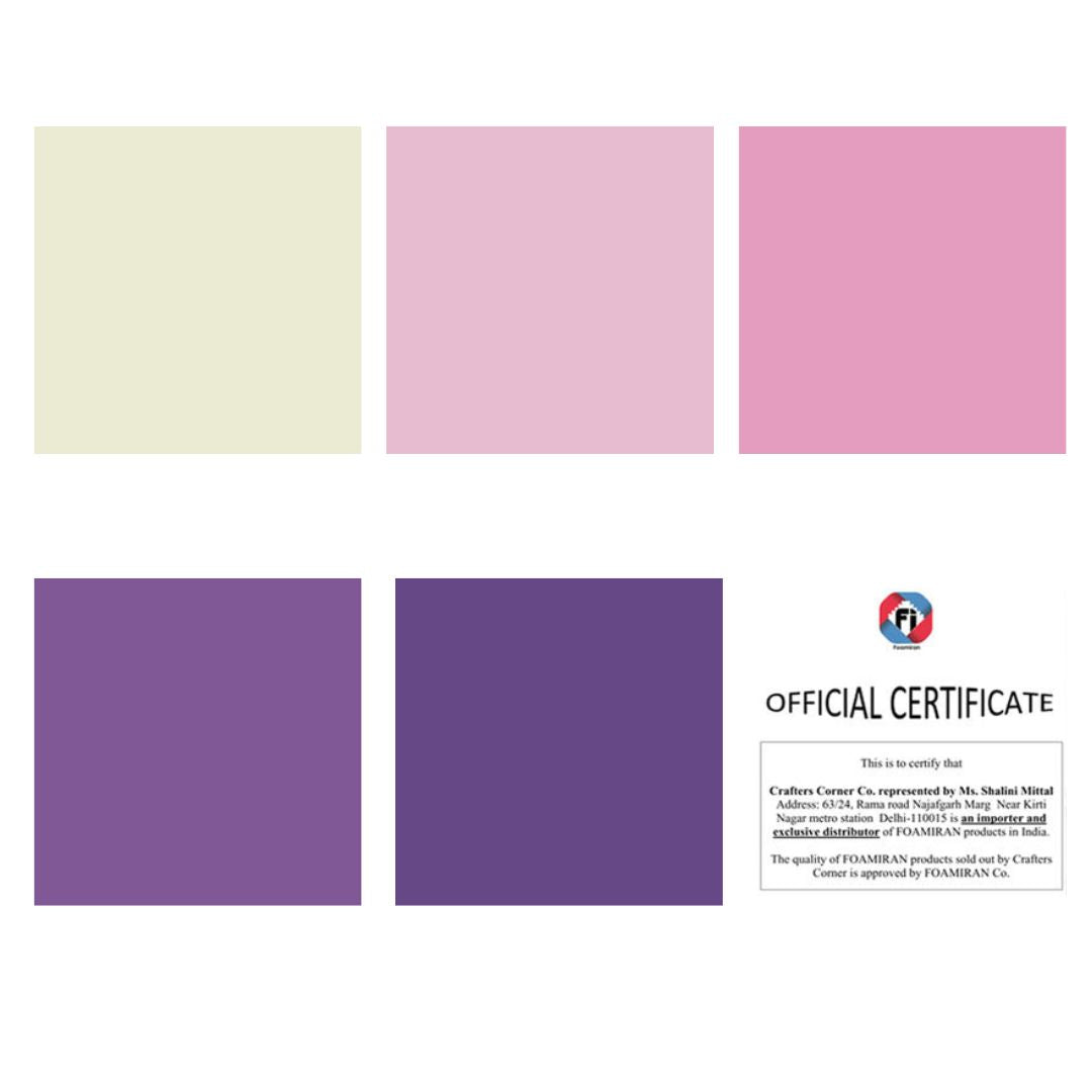 Purple Family - Foamiran Sheets