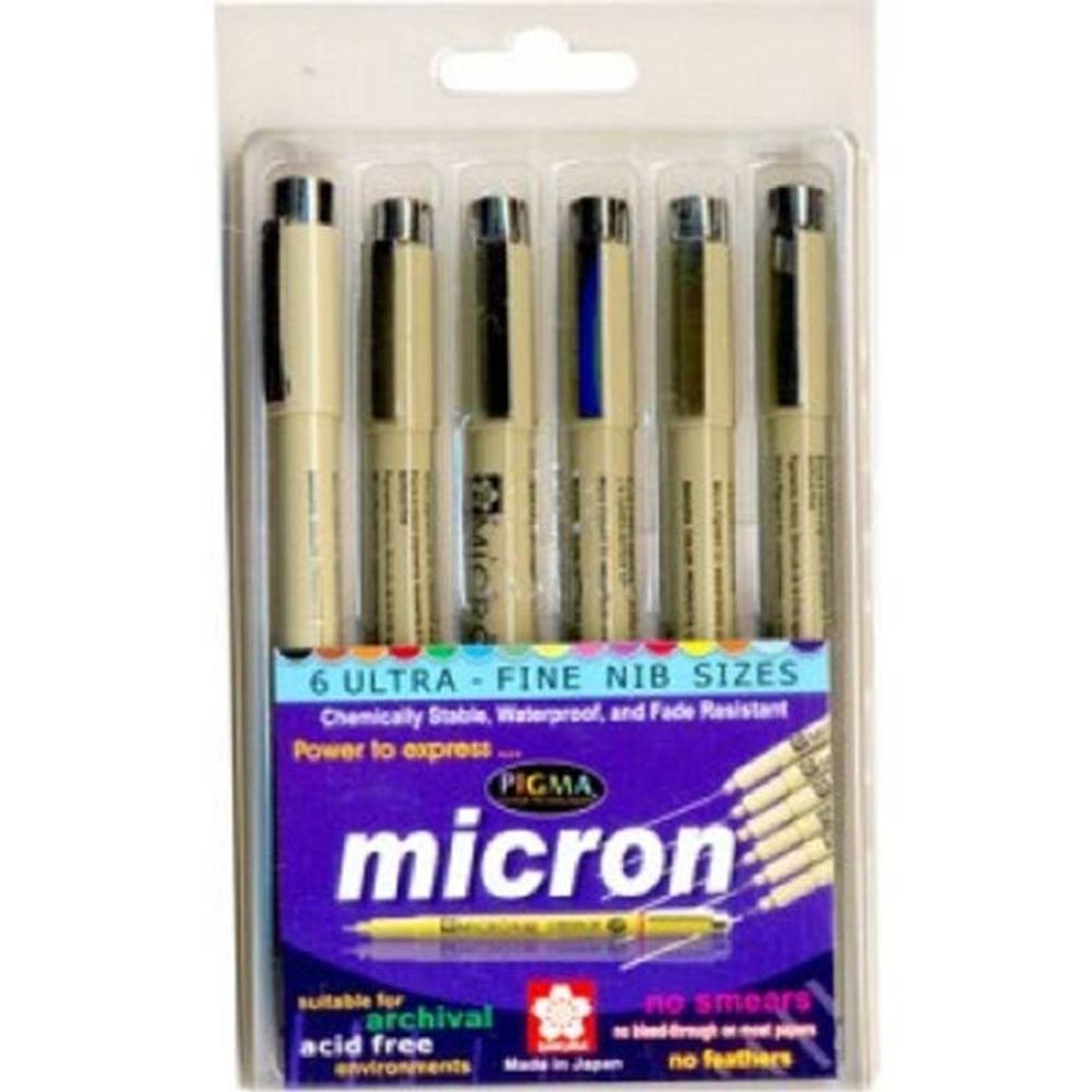 Micron Assorted Nibs - Set of 6