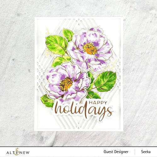 Wild Rose - Hot Foil Plate
