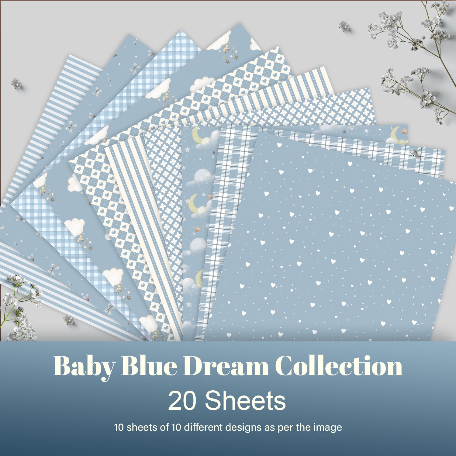 Baby Blue Dream Collection Pack of 20