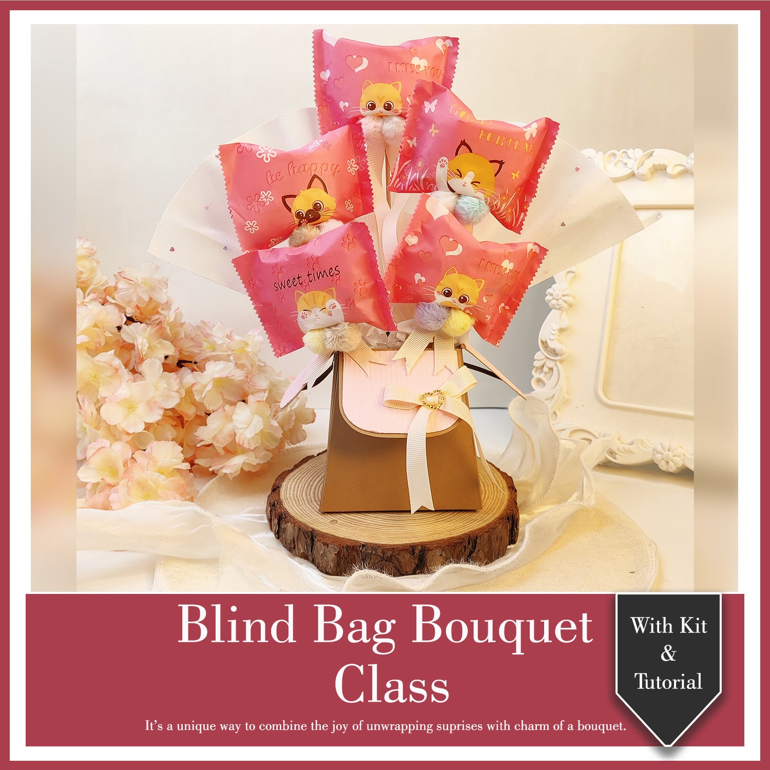 Blind Bag Bouquet Class with Kit & Tutorial