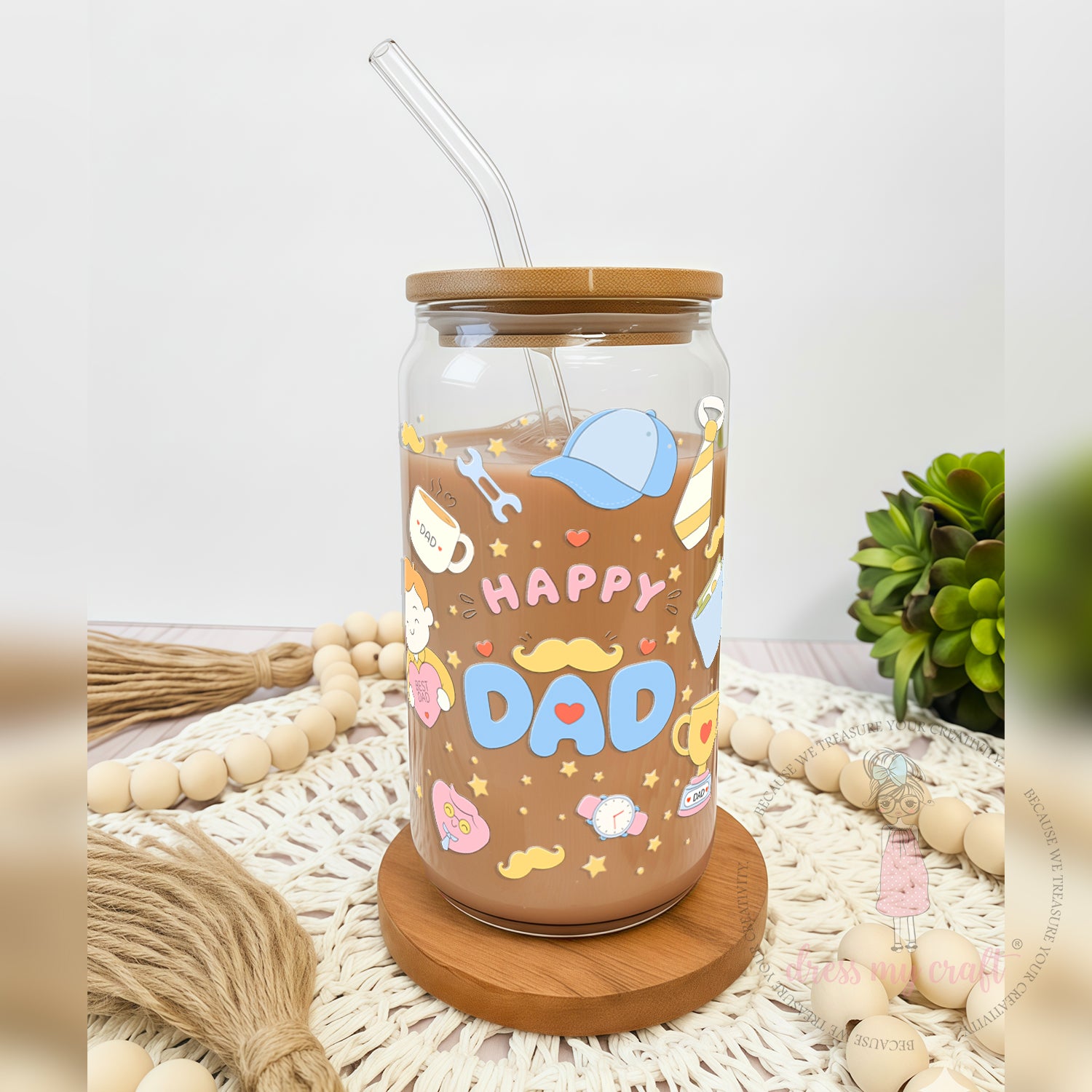 Stick N Peel Stickers-Daddy Love