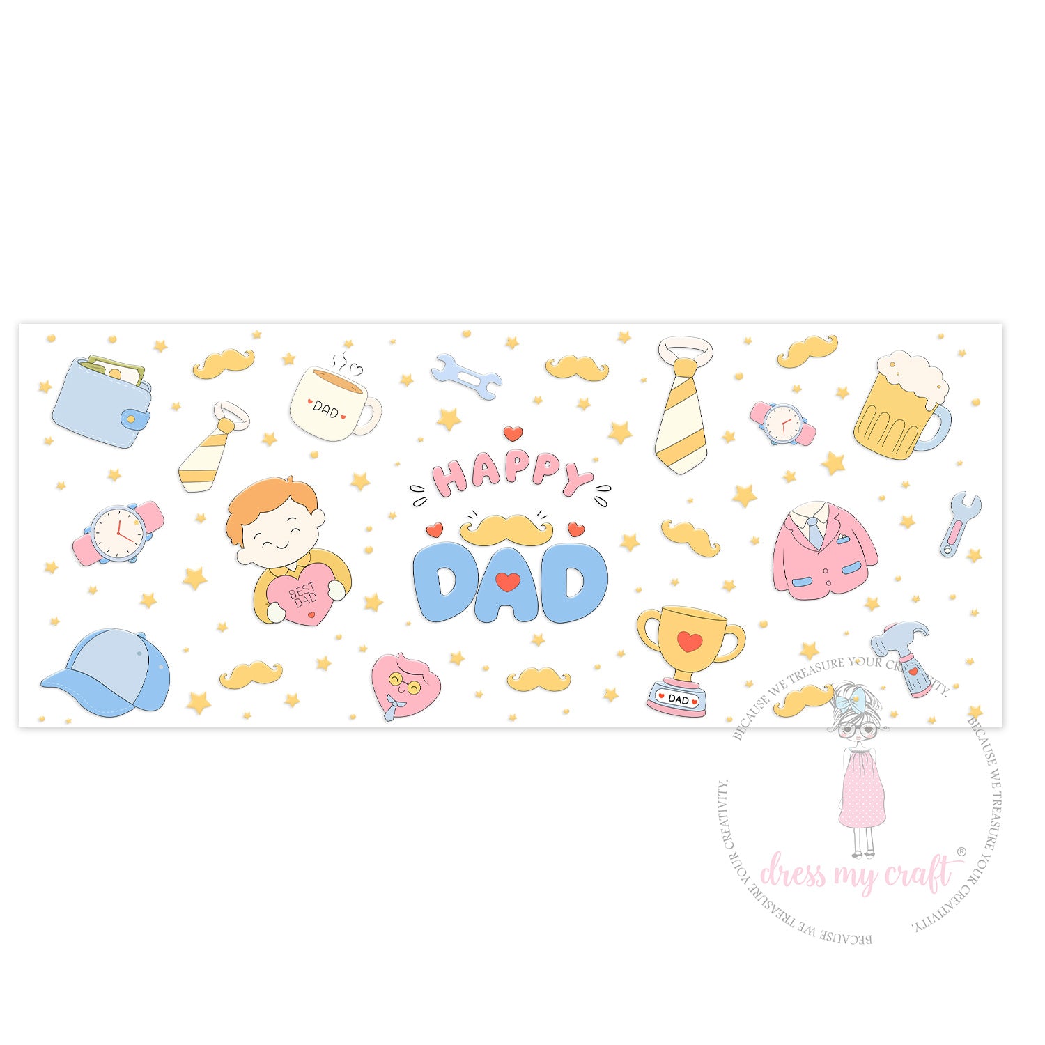 Stick N Peel Stickers-Daddy Love