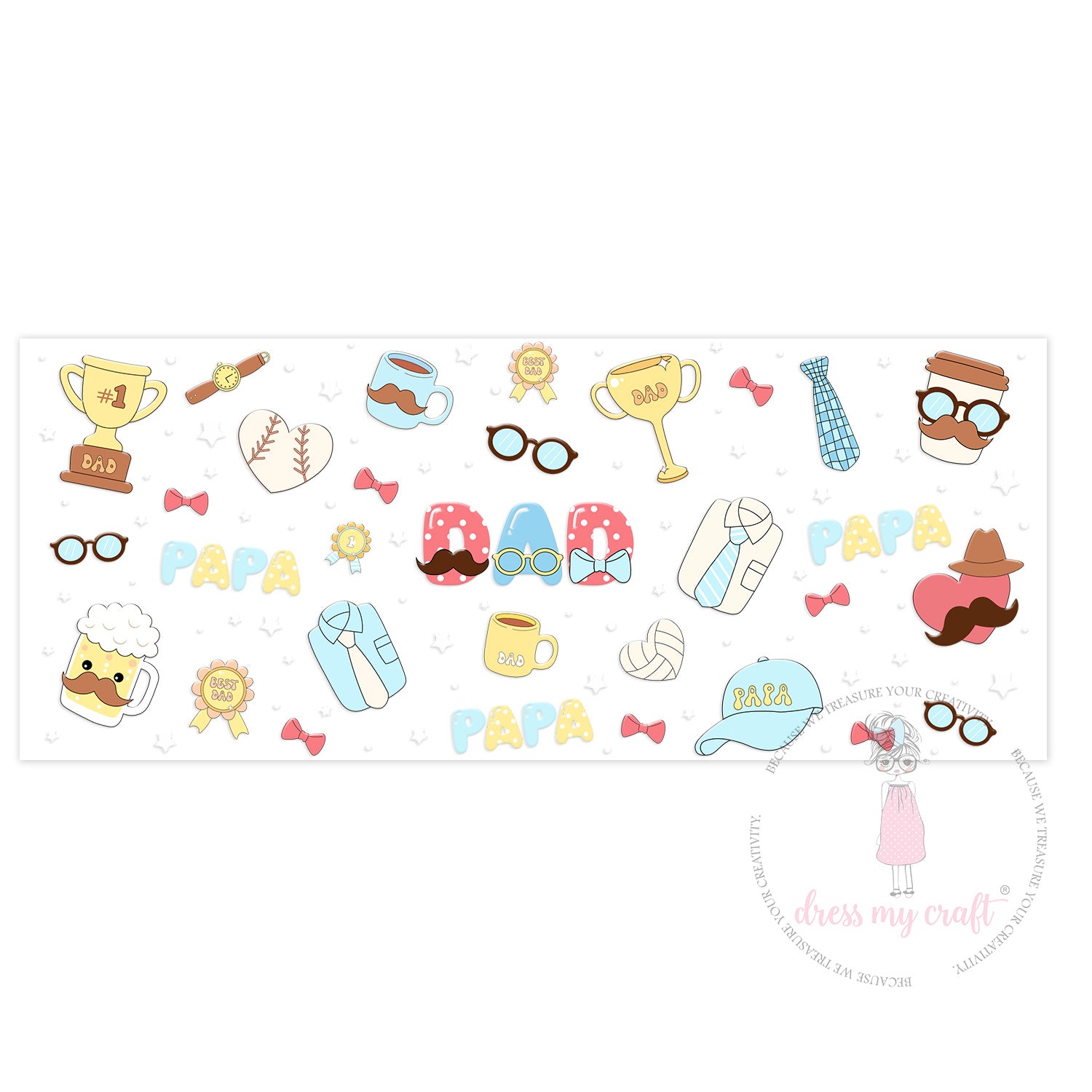 Stick N Peel Stickers-Dad Vibes