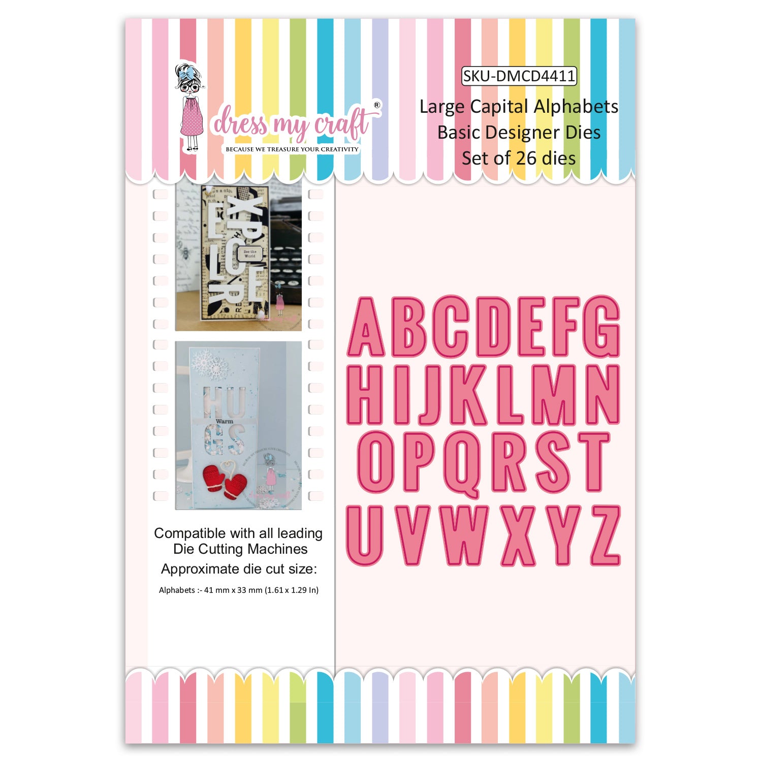 Large Capital Alphabets - Basic Designer Dies