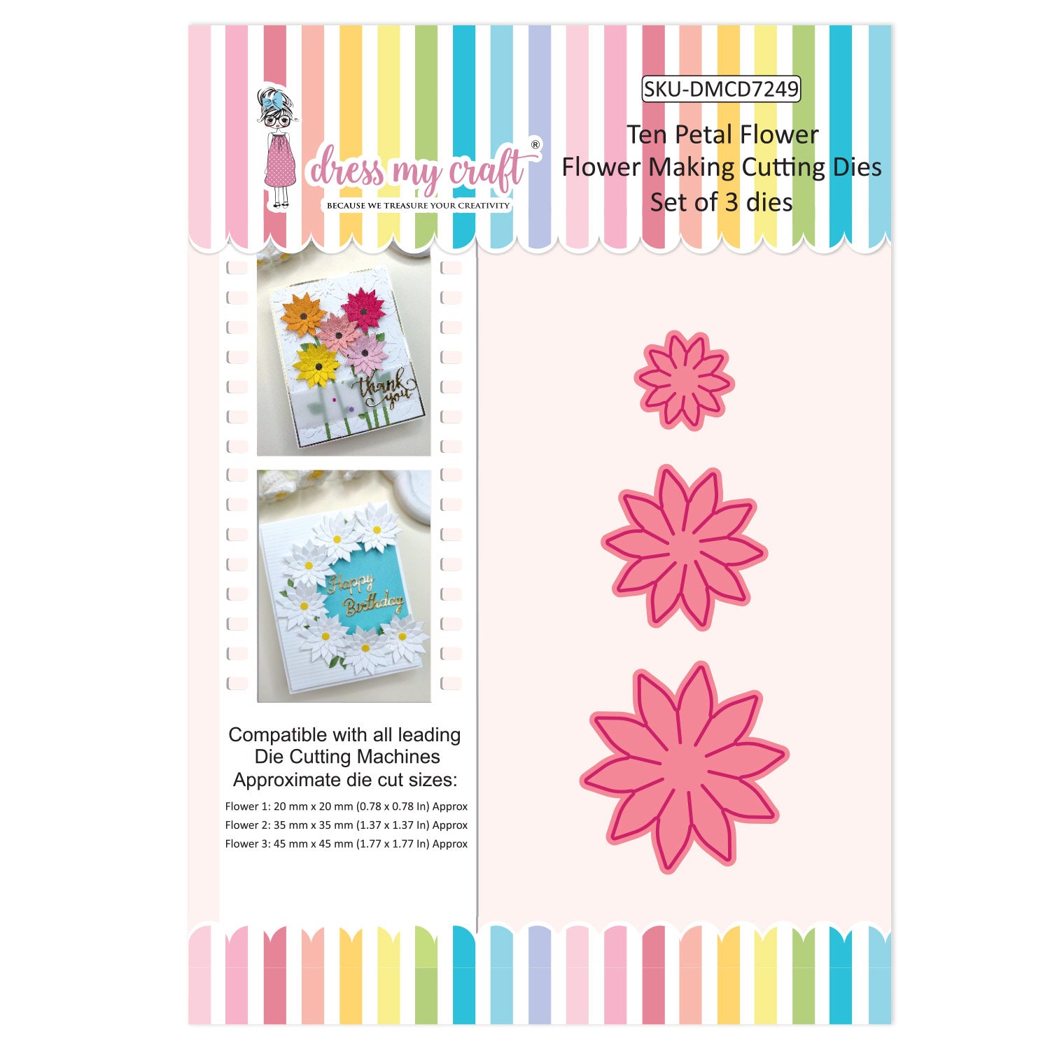 Ten Petal Flower Die