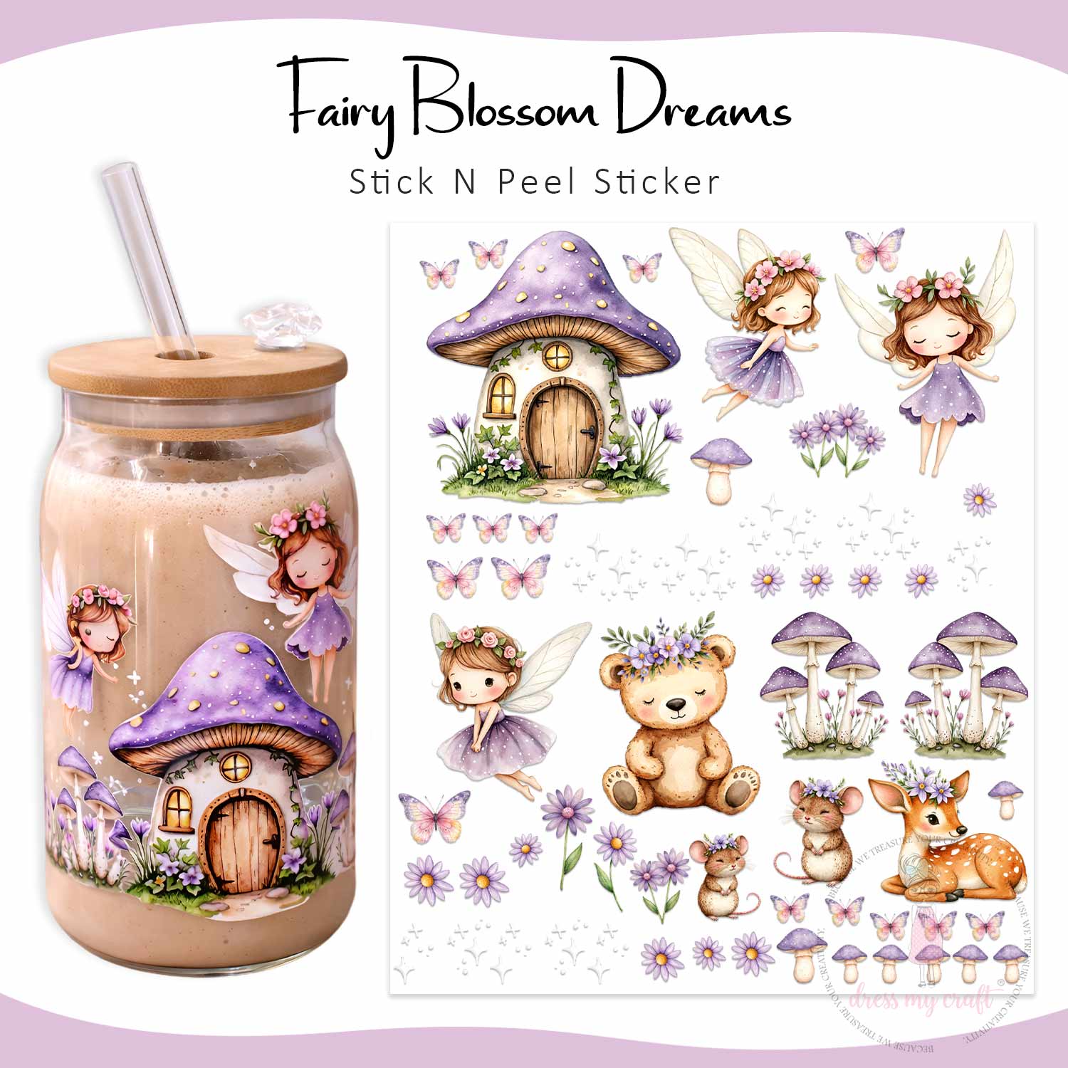 Stick N Peel Stickers - Fairy Blossom Dreams Theme