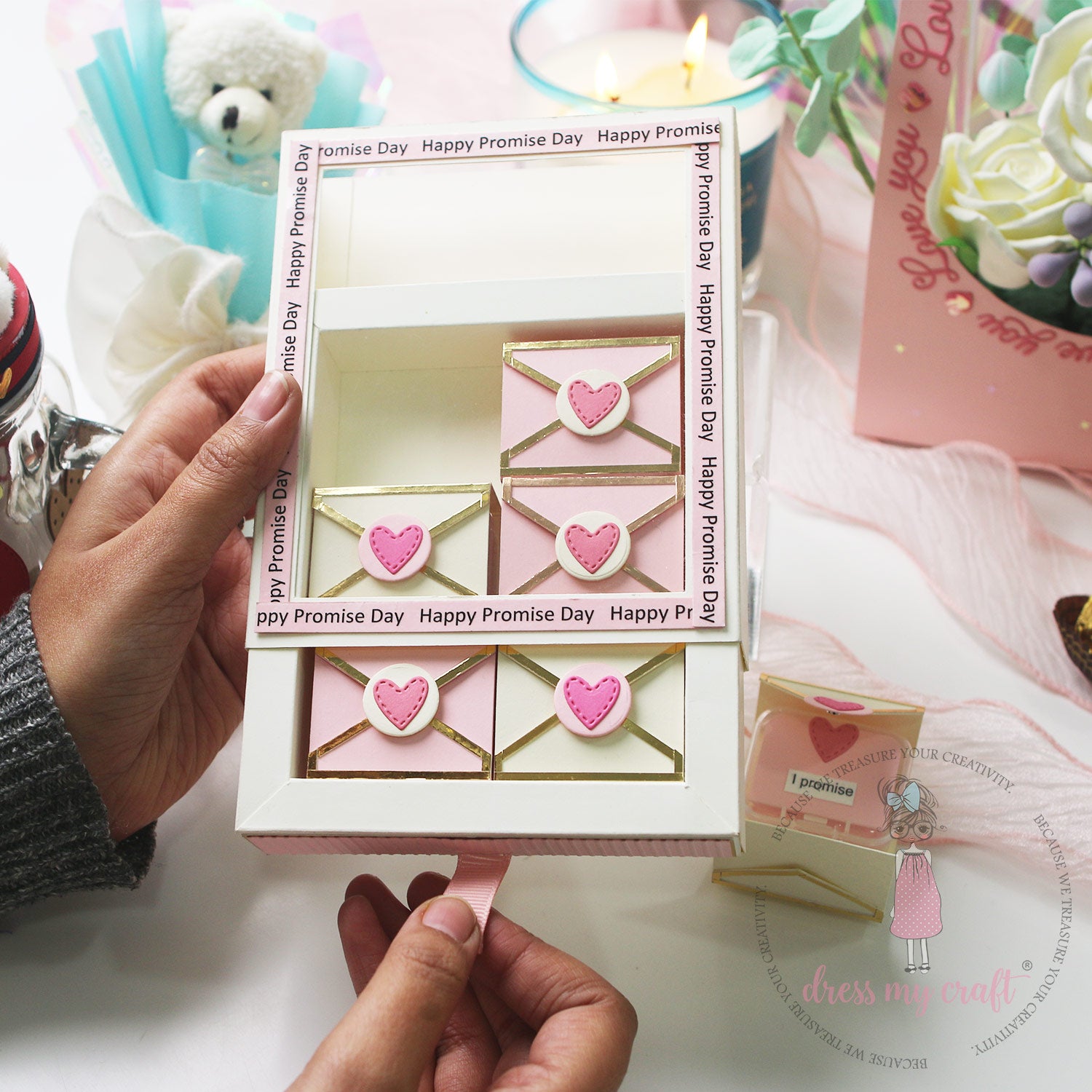 Love Message Box (Promise Day) Class With Kit & Tutorial