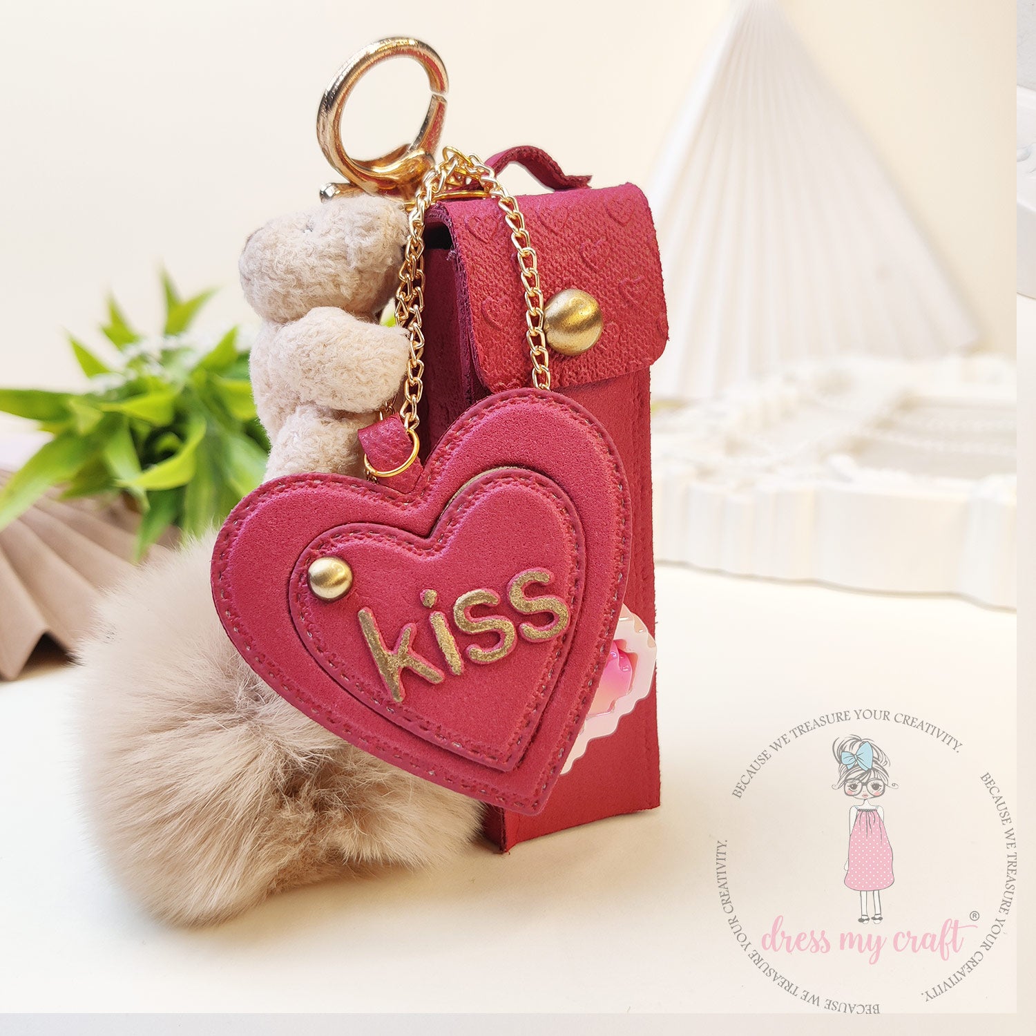 Sweetheart Keychain (Kiss Day) Class With Kit & Tutorial