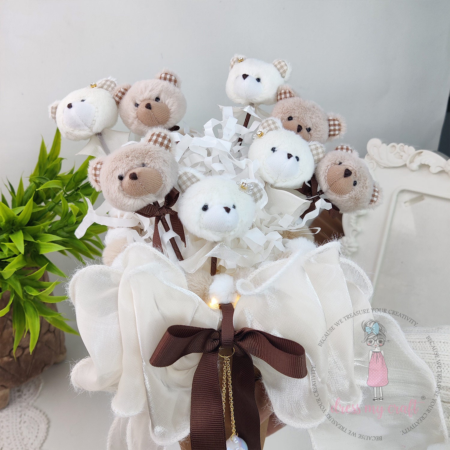 Light-Up Teddy Bouquet (Teddy Day) Class With Kit & Tutorial