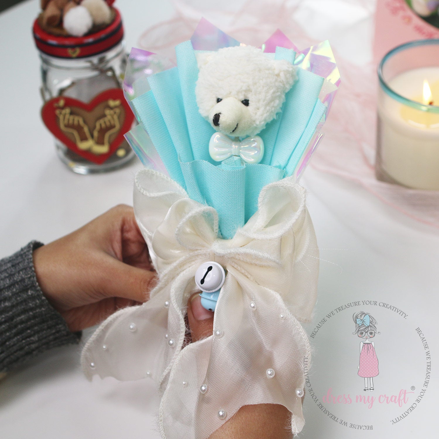 Mini Teddy Bouquet Class With Kit & Tutorial