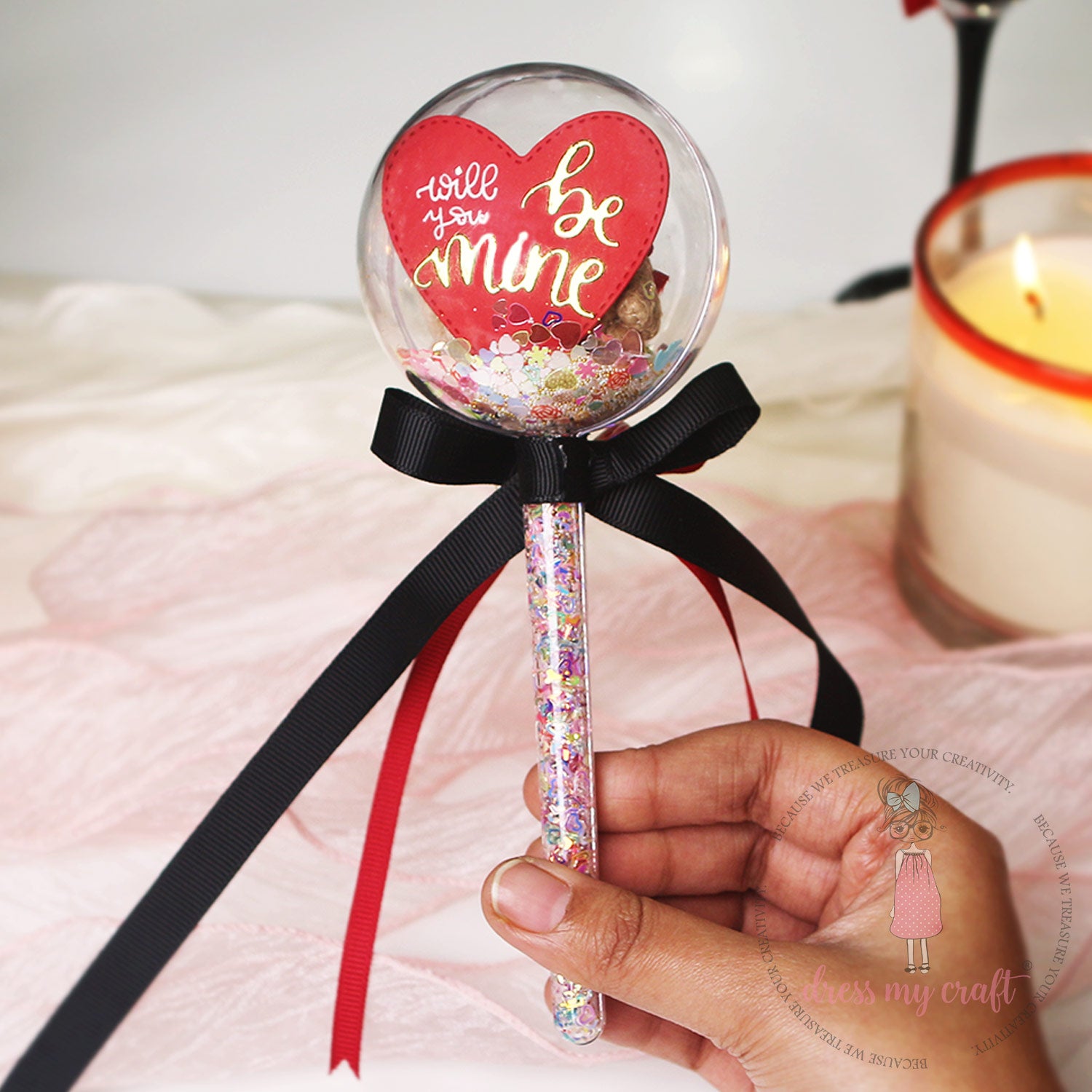 Be Mine Shaker Pop (Propose Day) Class With Kit & Tutorial