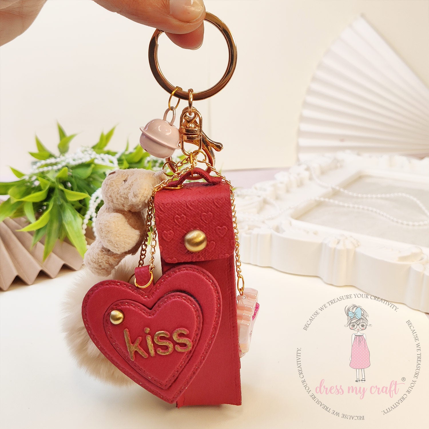 Sweetheart Keychain (Kiss Day) Class With Kit & Tutorial