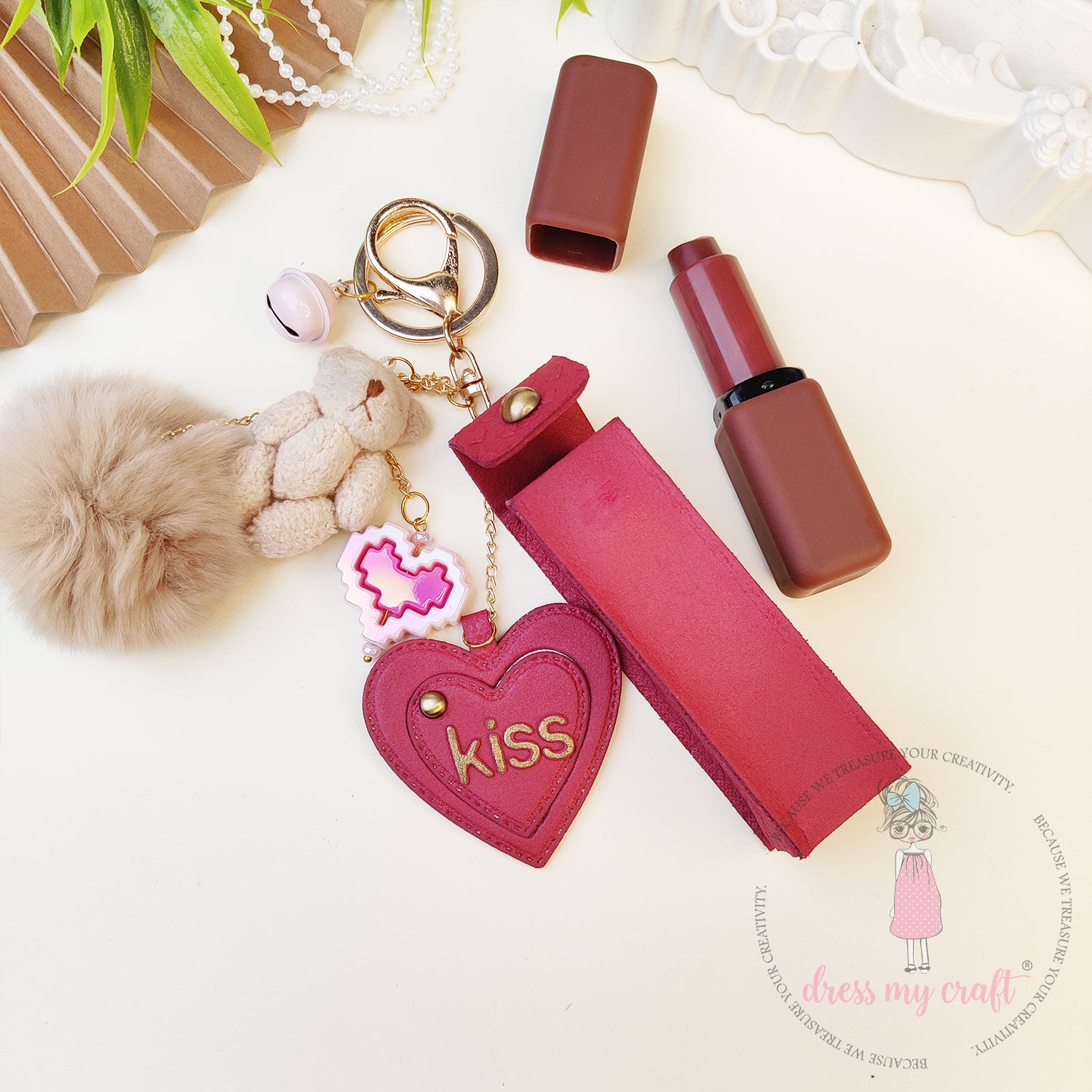 Sweetheart Keychain (Kiss Day) Class With Kit & Tutorial