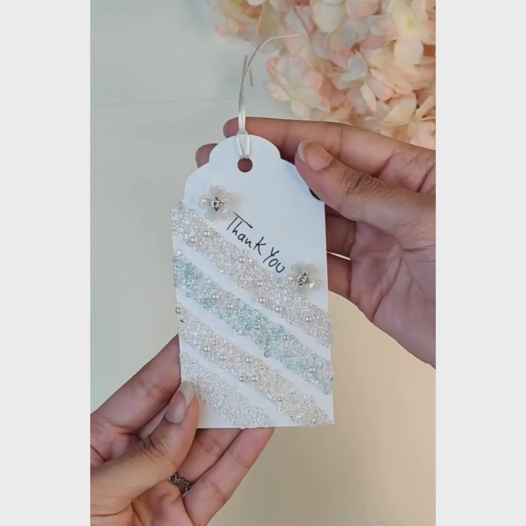 Crystals & Pearls Self Adhesive Tape - Dull Gold