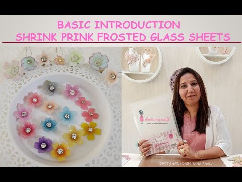 Shrink Prink - Nude Pink Frosted Glass Sheet - Pack of 10 Sheets