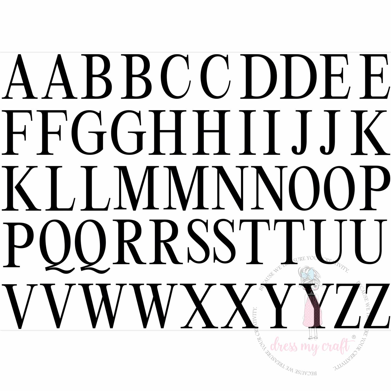 A to Z Alphabet Stickers- 1.17"