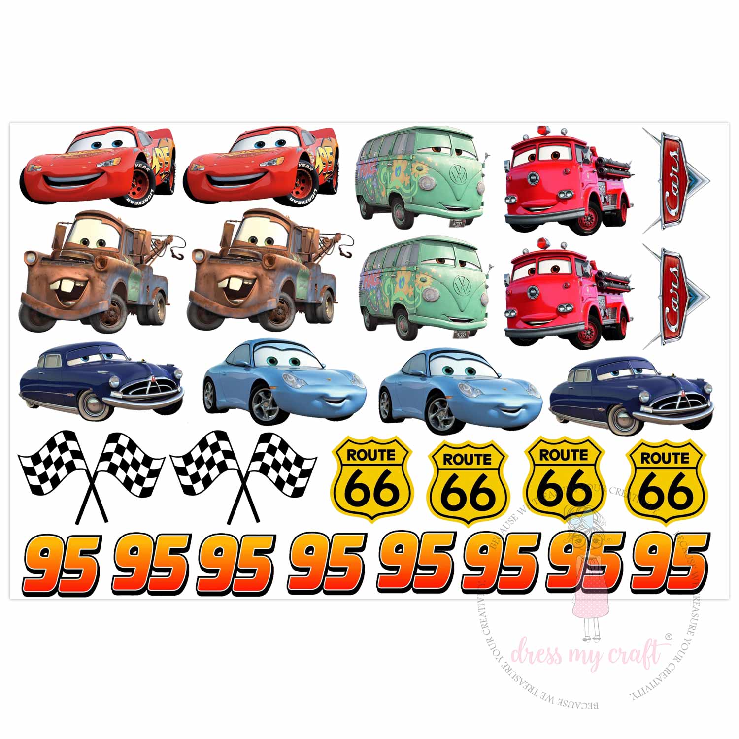 Cars With Filler Stickers