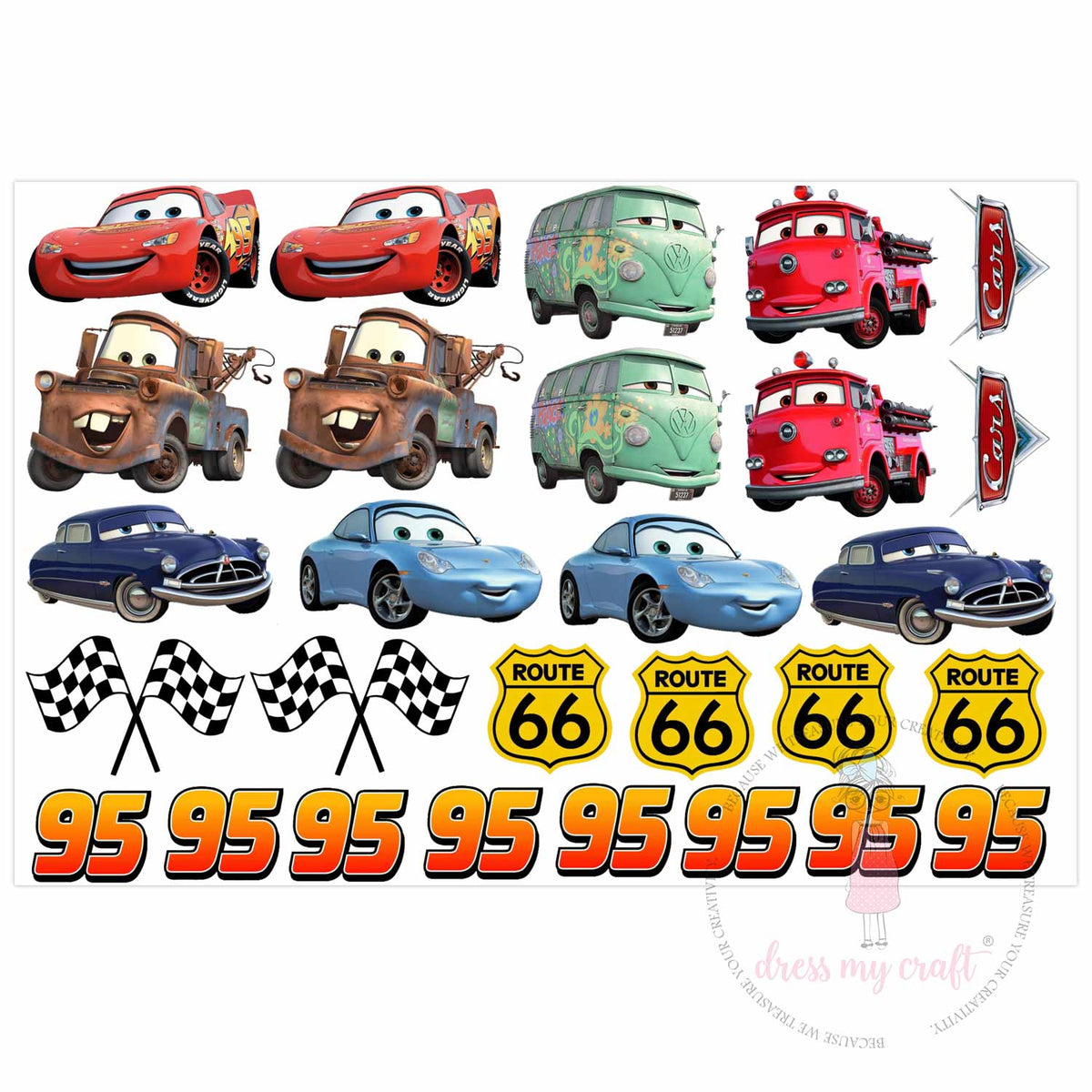 Cars With Filler Stickers – CRAFTERS CORNER
