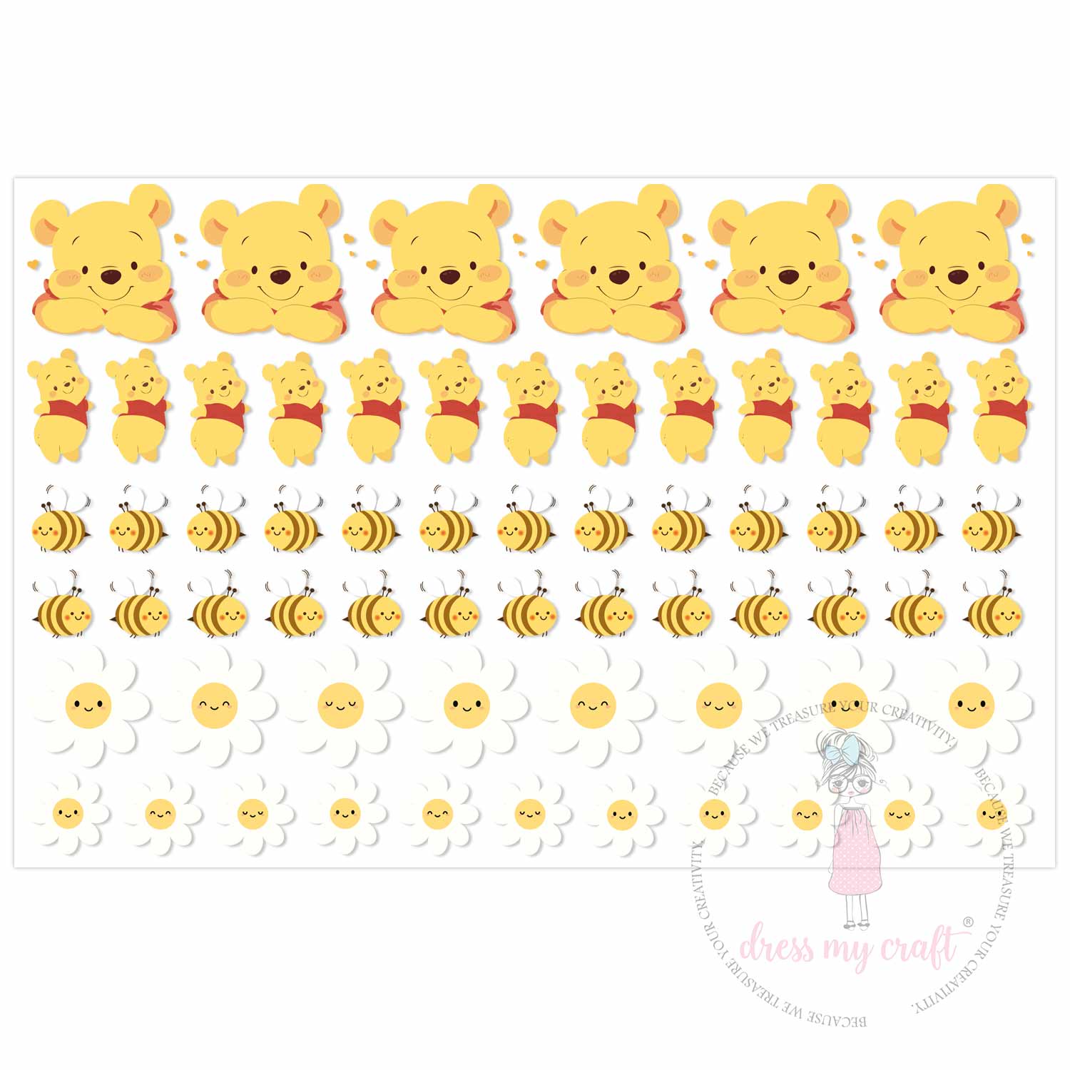 Winnie the Pooh With Filler Stickers