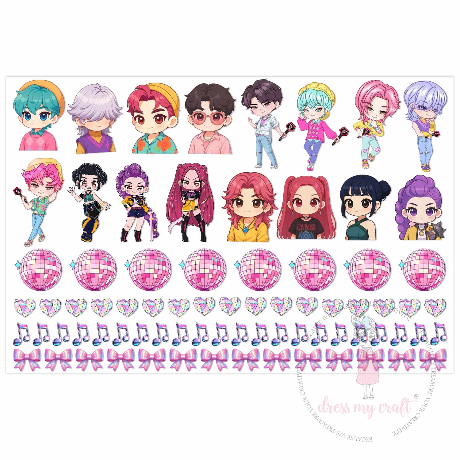 K-Pop With Filler Stickers