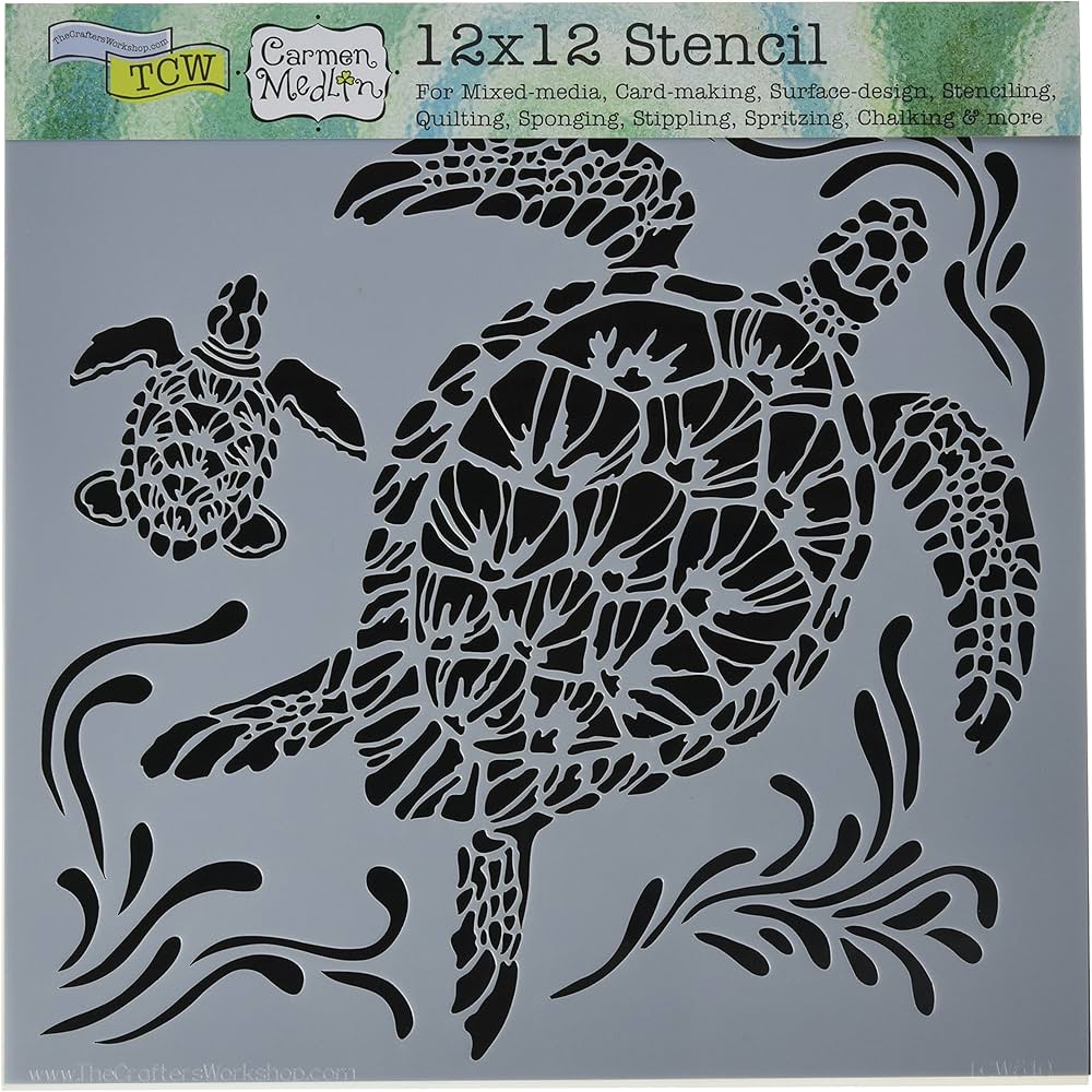 Sea Turtles  - Stencil