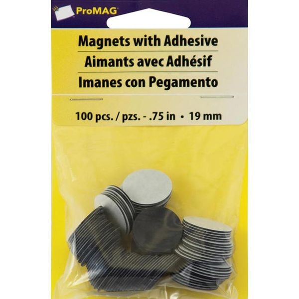 Round Magnets W/Foam Adhesive - 0.75"