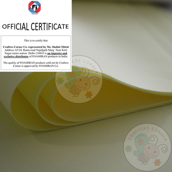 Foamiran Sheet - Light Lemon