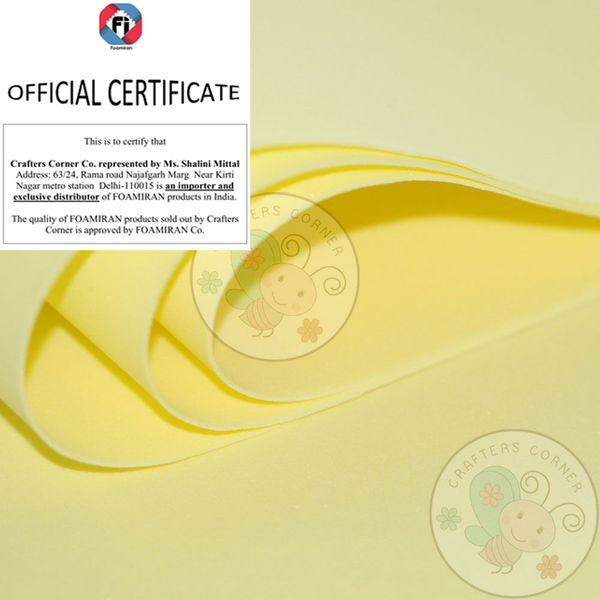 Foamiran Sheet - Lemon