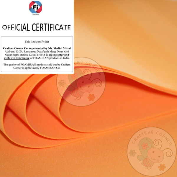 Foamiran Sheet - Orange