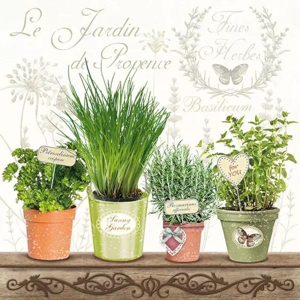 Napkin - Le Jardin De Provence (Decoupage Napkin)