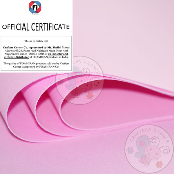 Foamiran Sheet - Blush Pink