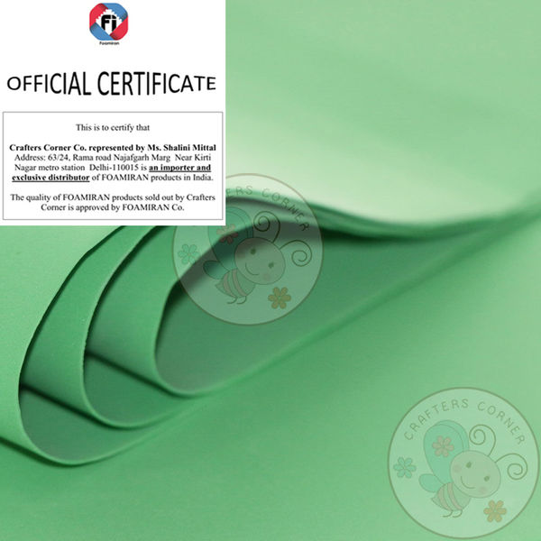 Foamiran Sheet - Bright Green