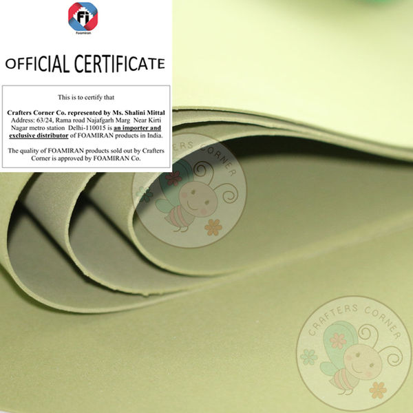 Foamiran Sheet - Olive Green