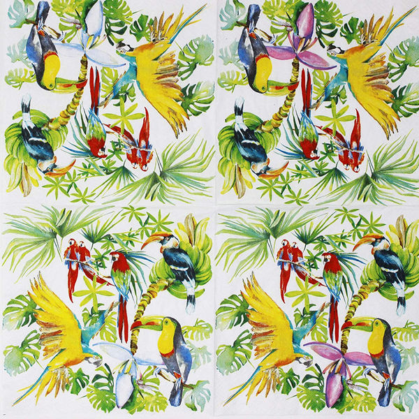 Napkin - Birds Of Paradise (Decoupage Napkin)
