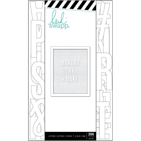 White Sans Serif 206/Pkg - Letterboard Alphabet 2