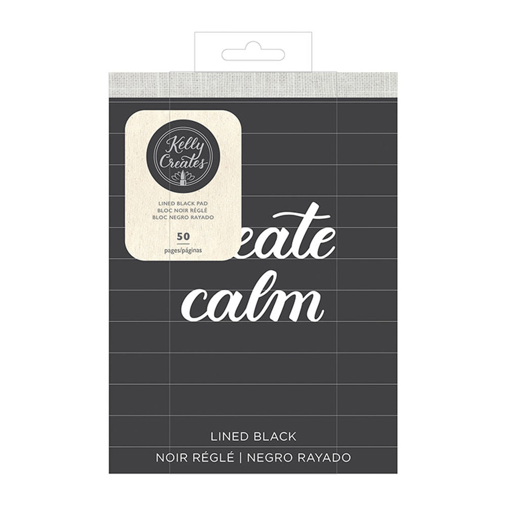 Practice Pad - Travel - Lined - Black - 6" x 8"