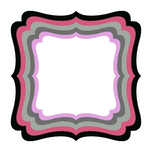 XXL Square Frame Frilly #1