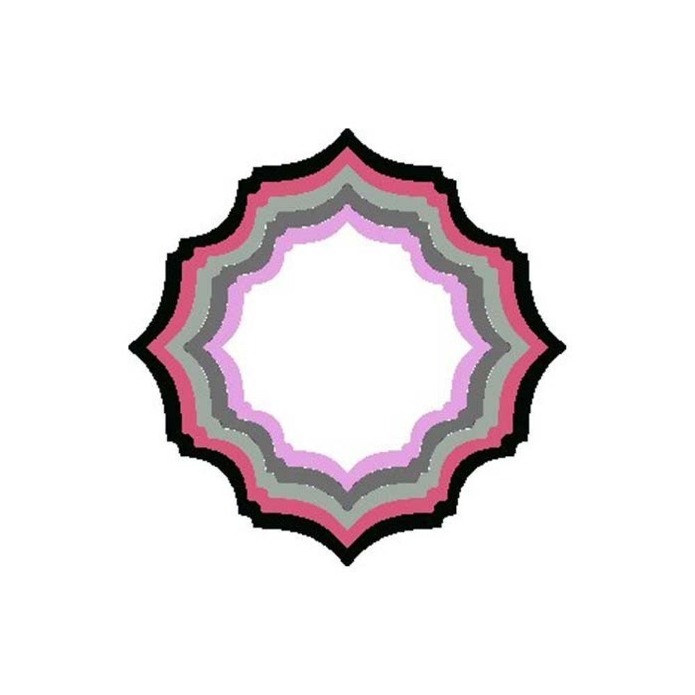 XXL Square Frame Frilly #6