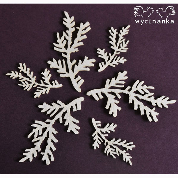 Winter Doodles - Spruce Twigs - Chipboard Cutout