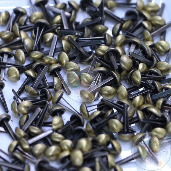 Antique Bronze Brads - 8MM