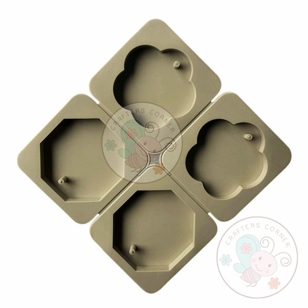 Flower & Hexagon Aromatherapy Wax Mould