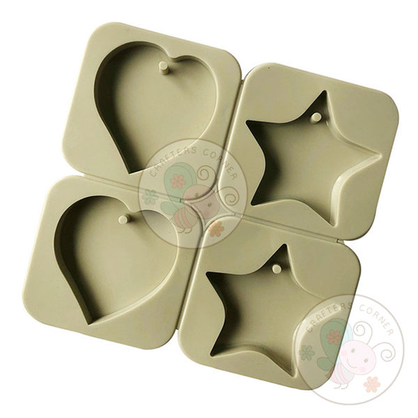 Star & Heart Aromatherapy Wax Mould