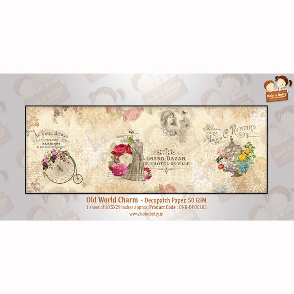 Old World Charm - Decoupage Paper