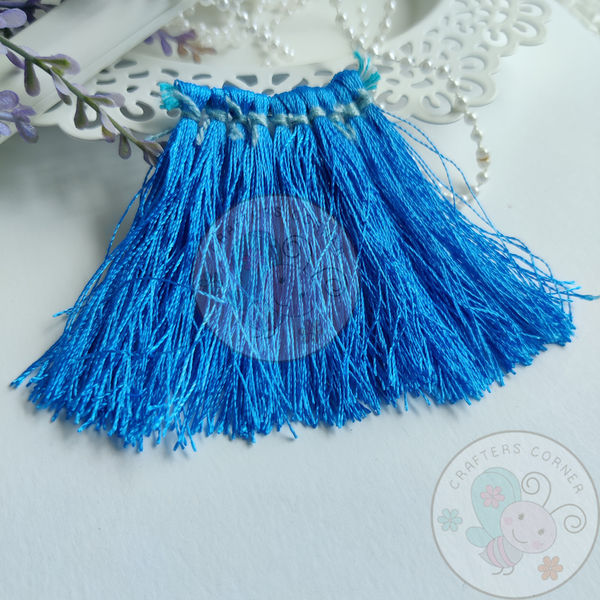 Blue - Silk Thread Tassels