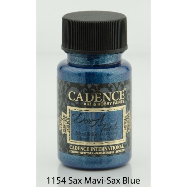 Sax Blue - Dora Textile Metallic Fabric Paint